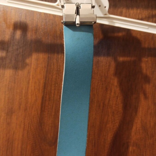 Turquoise leatherette belt like new