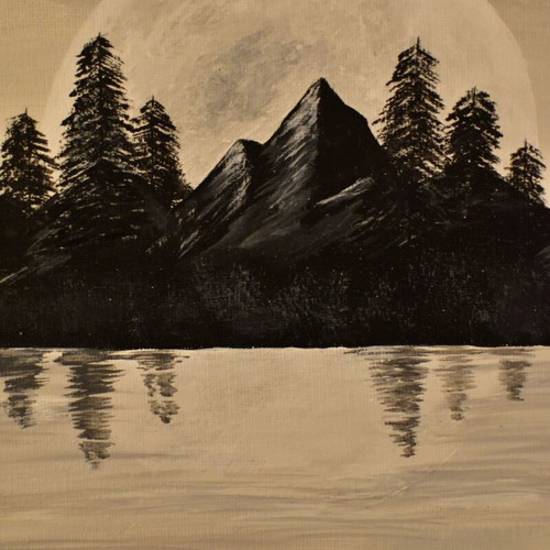 Handmade painting painted with acrylics like new