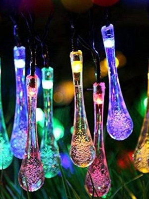Φωτιστική γιρλάντα LED σταγόνες με ηλιακό πάνελ καινούργια