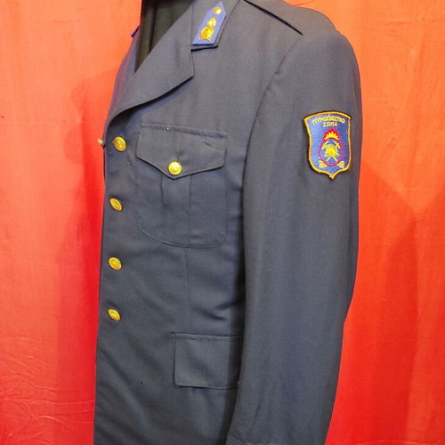 FIRE SERVICE summer tunic No8 and cap new (60 euros).