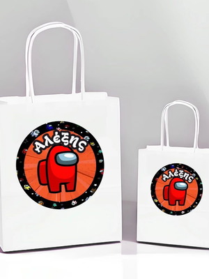 White Among Us Gift Bag pack of 10 new