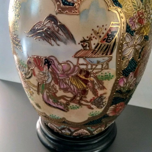 Satsuma vase used, height 26cm