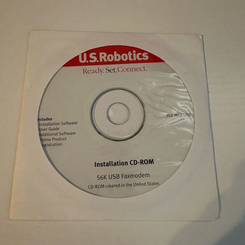 US Robotics installation CD like new, functional
