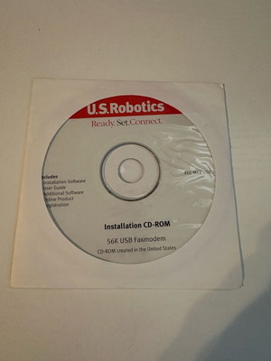 US Robotics installation CD like new, functional