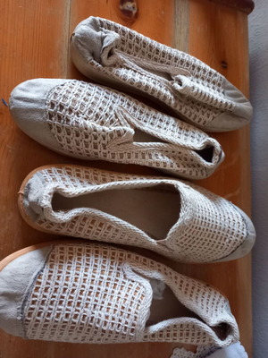 Canvas beach shoes white, new, sizes 39 and 44