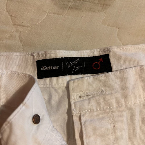 2gether Denim Love White Men's Denim Shorts like new, size 40