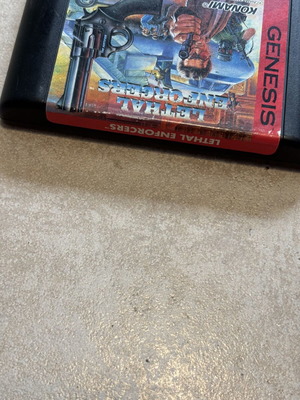 Lethal Enforcers Sega Genesis game