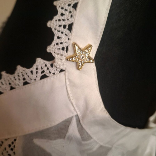Roccobarocco lace top new, white, size XXL