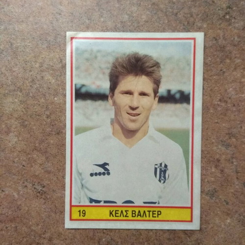 Karouzel Football 1989 Sticker used No19 Walter Kels