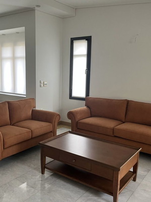 Σετ καναπέδων terracotta κλασικού στυλ σαν καινούργιο