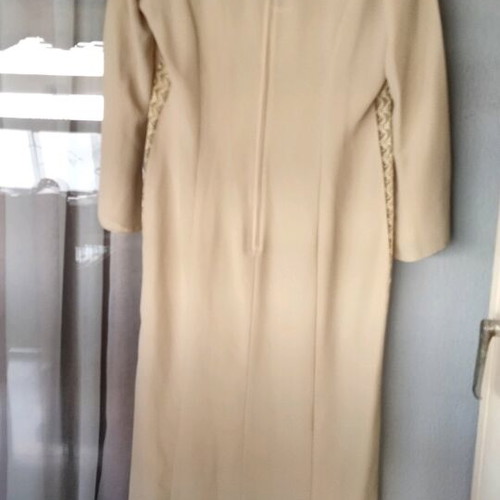 Maxi dress beige new with lace details