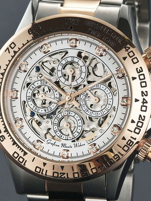 Monte Wehro Director of Time wristwatch, automatic, stainless steel