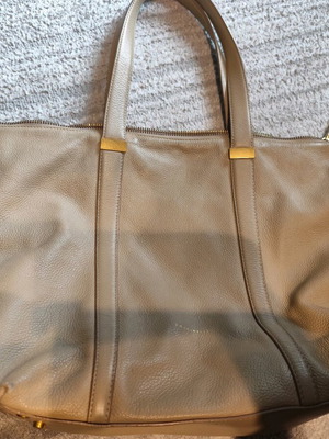 Coccinelle leather handbag beige like new