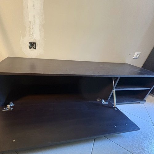 TV stand wenge with cabinet and shelves like new