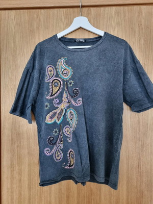 T-shirt Zara γκρι μεταχειρισμένο, μέγεθος L