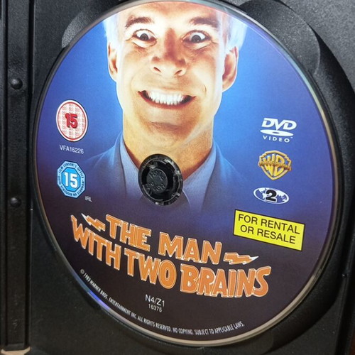The Man With Two Brains DVD like new, English subtitles