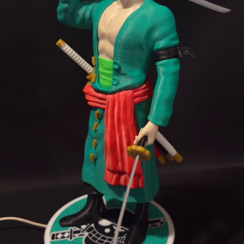 Roronoa Zoro 3D printed figure new, 35 cm