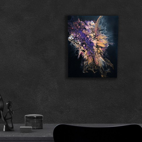 Abstract painting Psychedelic Splash new, acrylic pour