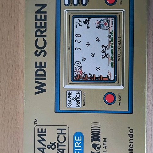 Nintendo Game & Watch Fire FR-27 Wide Screen like new