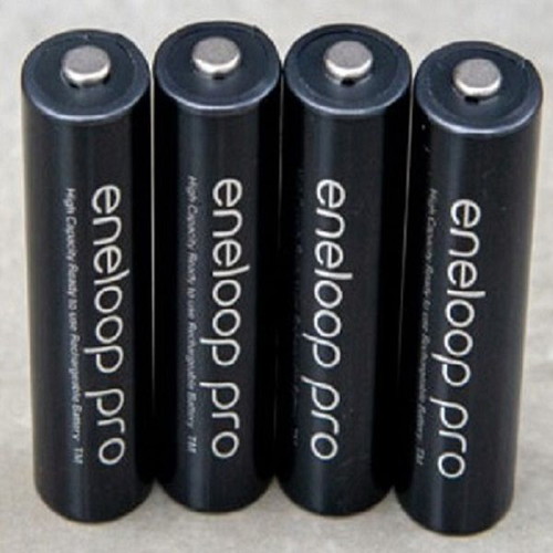 Eneloop AA rechargeable batteries used, pack of 7