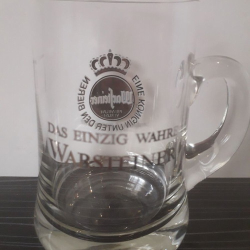 Retro Warsteiner 0.2 beer mug used with tiny defect