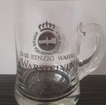 Retro Warsteiner 0.2 beer mug used with tiny defect