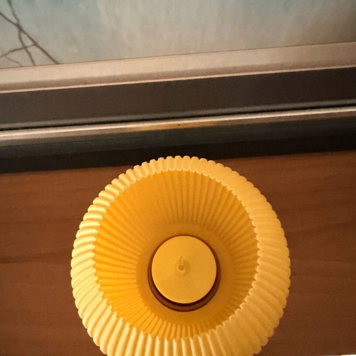 Mini lamp 14cm with electric candle like new