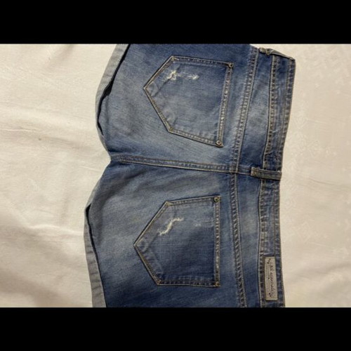 Bershka women's denim shorts like new, distressed style, size S