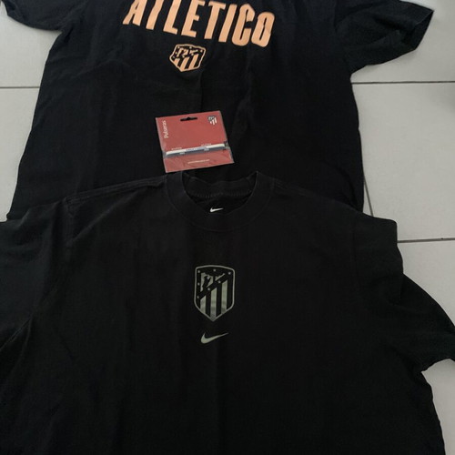 Atletico T-shirts XL official and Nike kids, silicone bracelet set like new