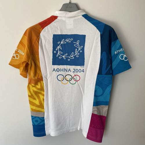 Adidas Athens 2004 Olympic Volunteer Polo shirt like new
