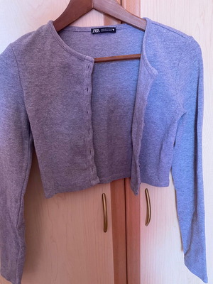 Zara gray cardigan like new, small