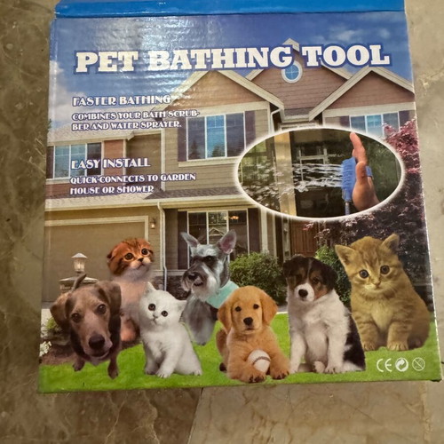 Pet Bathing Tool new, easy install for faster pet baths