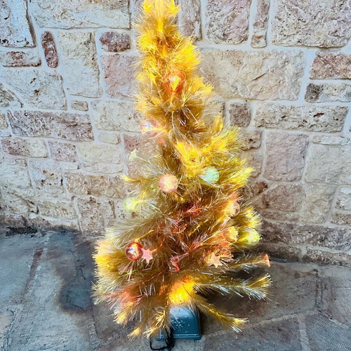Illuminated Christmas tree with optical fibers new, height 1.25 cm