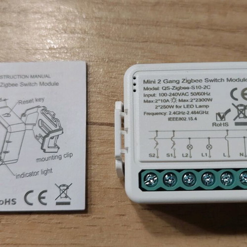 Smart Home Zigbee Tuya Smartlife Double Switch Module new
