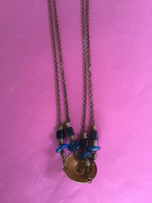 Bronze candle holder used, vintage