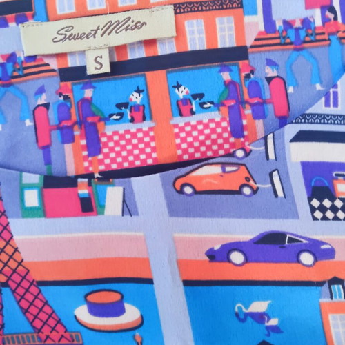 Sweet Miss Urban Dress like new with Paris and Eiffel Tower design