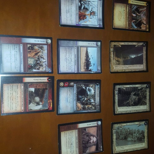 Lord of the Rings cards like new, pack of 10