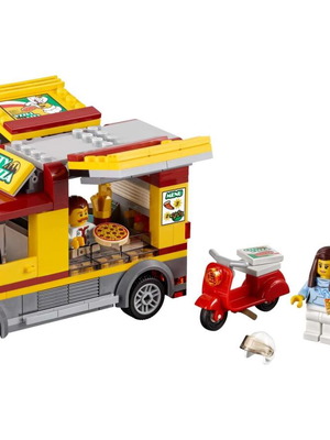 Lego City 60150 Pizza Van used set