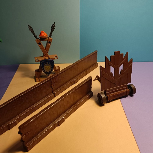 Playmobil 4437 and 3287 Barbarian Ambush Jousting Tournament lot used