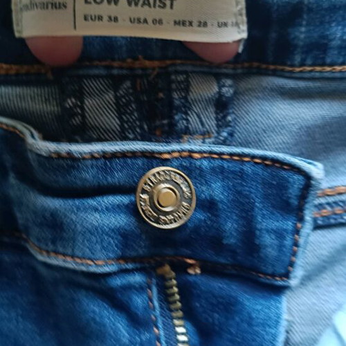 Stradivarius Low Waist skinny jeans like new, blue, size 38