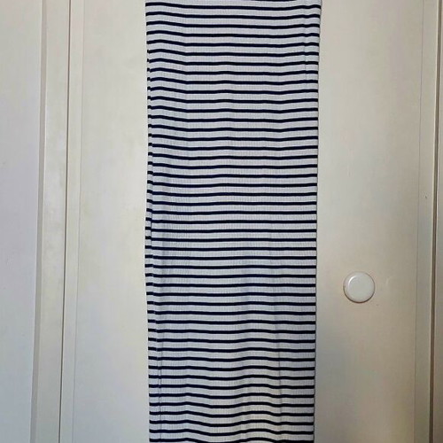 Navy midi dress Stradivarius like new, rib knit, size M