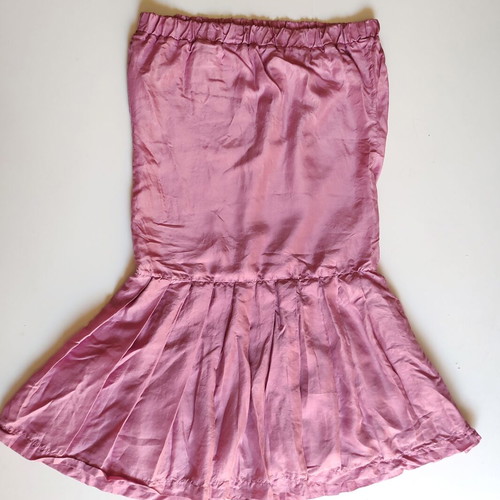 Manila Grace strapless silk dress pink like new, size S