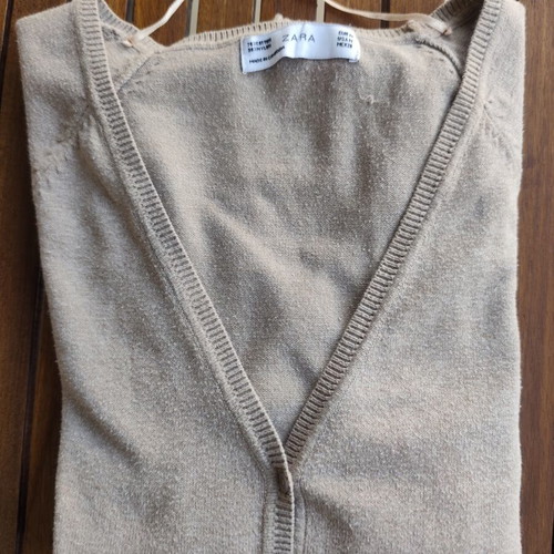 Zara beige knitted cardigan Basic, size M