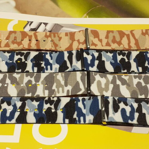 Nato camouflage watch straps 20, 22, 24mm new, pack of 373 pieces
