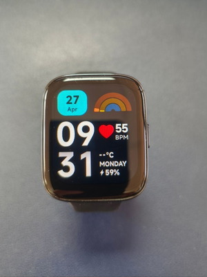 Xiaomi Redmi Watch 3 Active 47mm μεταχειρισμένο, αδιάβροχο με παλμογράφο (μαύρο)