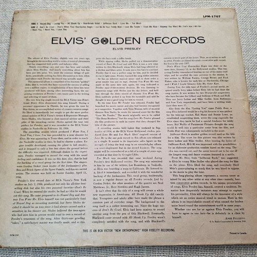 Elvis Presley Elvis' Golden Records LP μεταχειρισμένο, ροκ