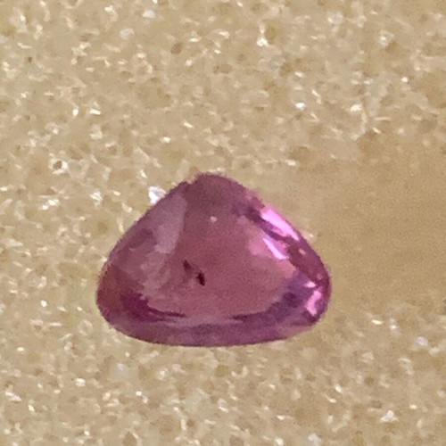 Pinkish purple pear sapphire 0.53 cts natural new