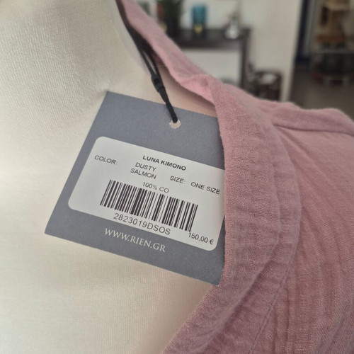 Rien set skirt kimono new, pink and purple organic cotton gauze
