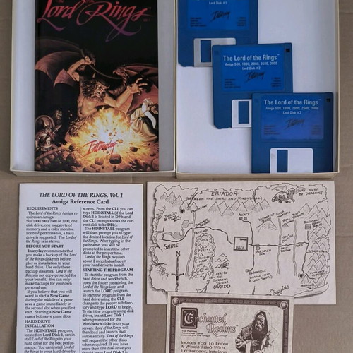 J.R.R. Tolkien's The Lord Of The Rings Vol. 1 game like new for Amiga