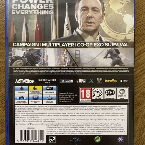 Call of Duty Advanced Warfare PS4 game